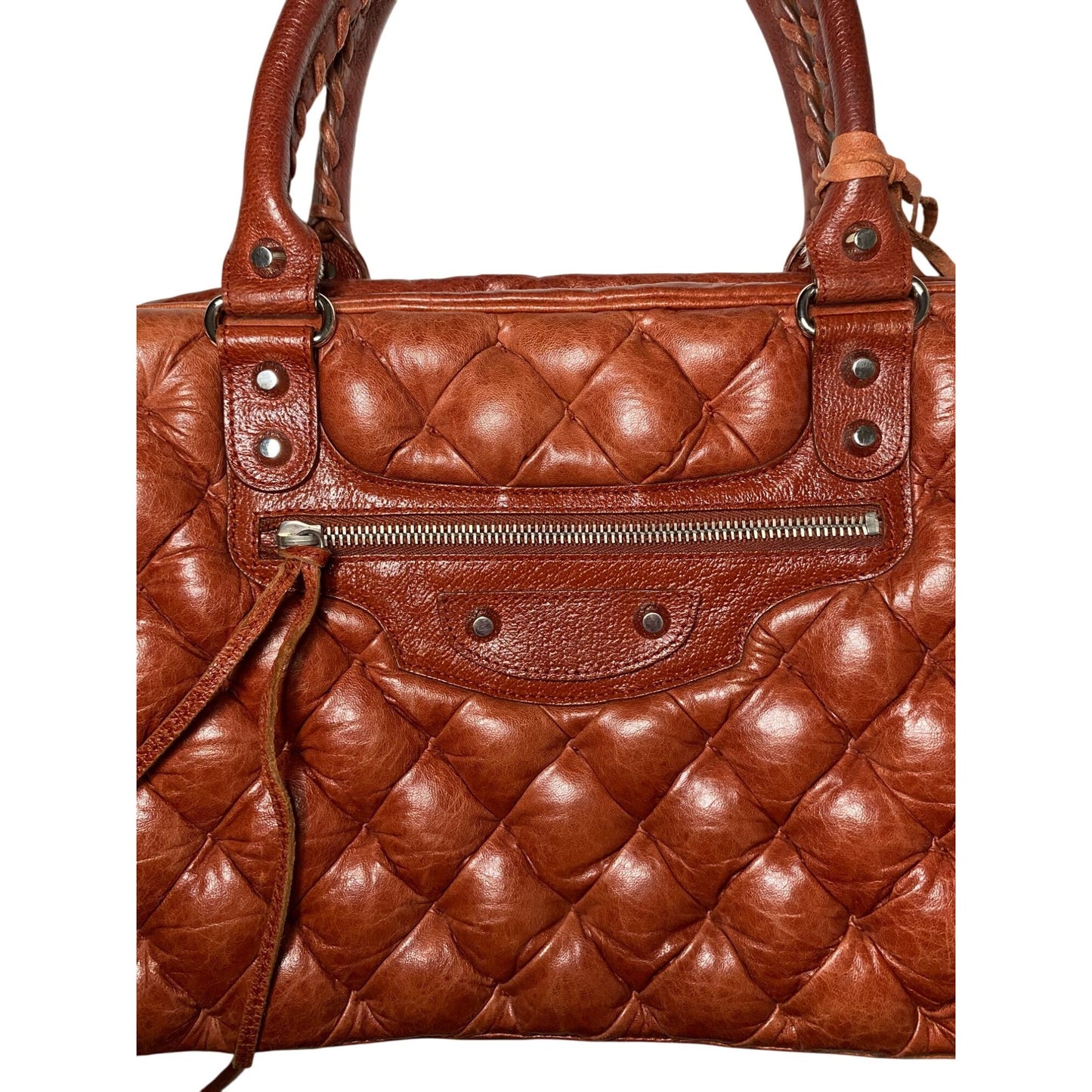 Balenciaga Quilted Chevre Quilted City Bag