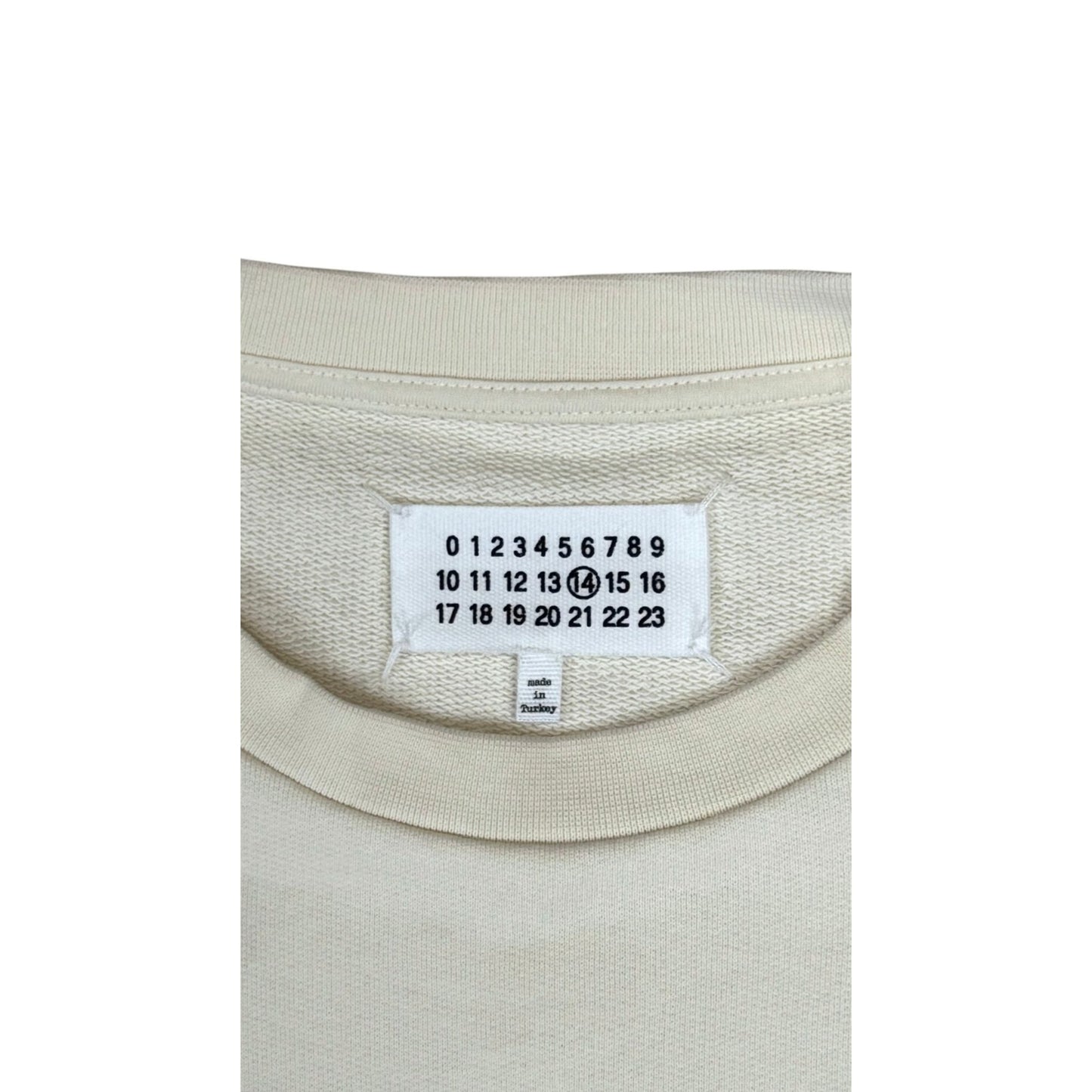 ♚ Maison Margiela Cream Elbow Patch Sweater ♚