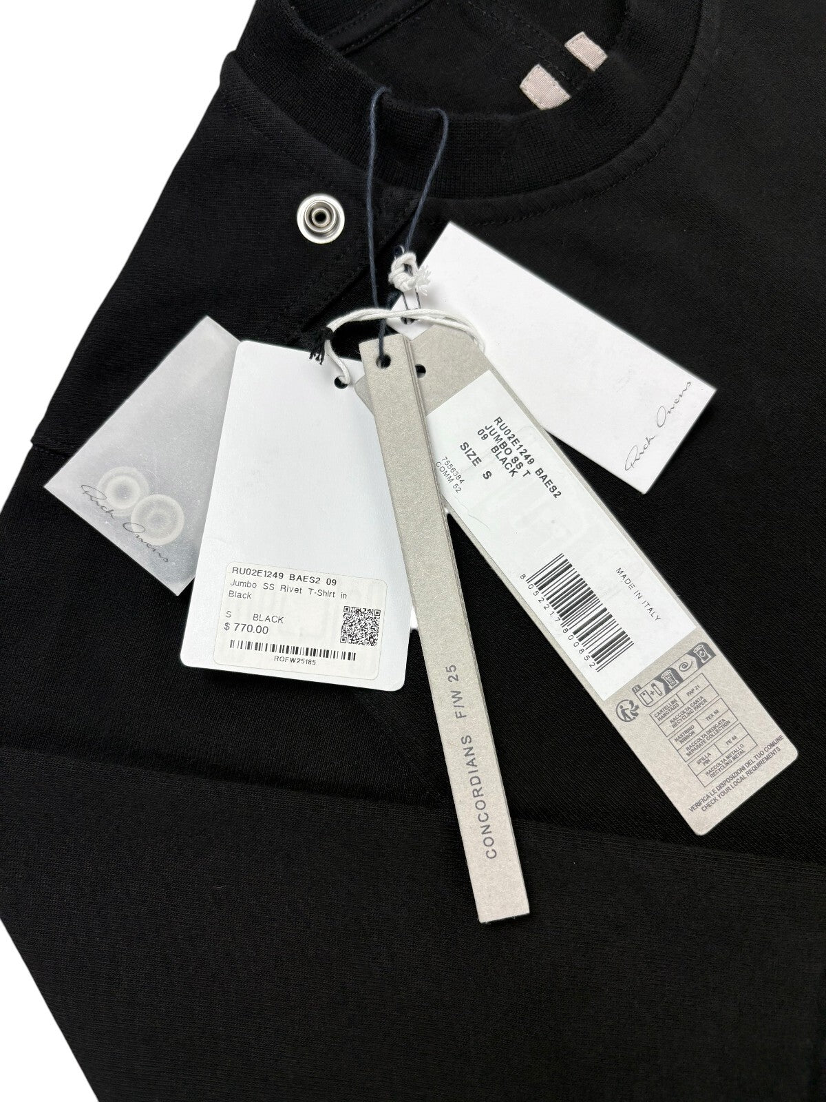 Rick Owens Mainline Rivet T-Shirt