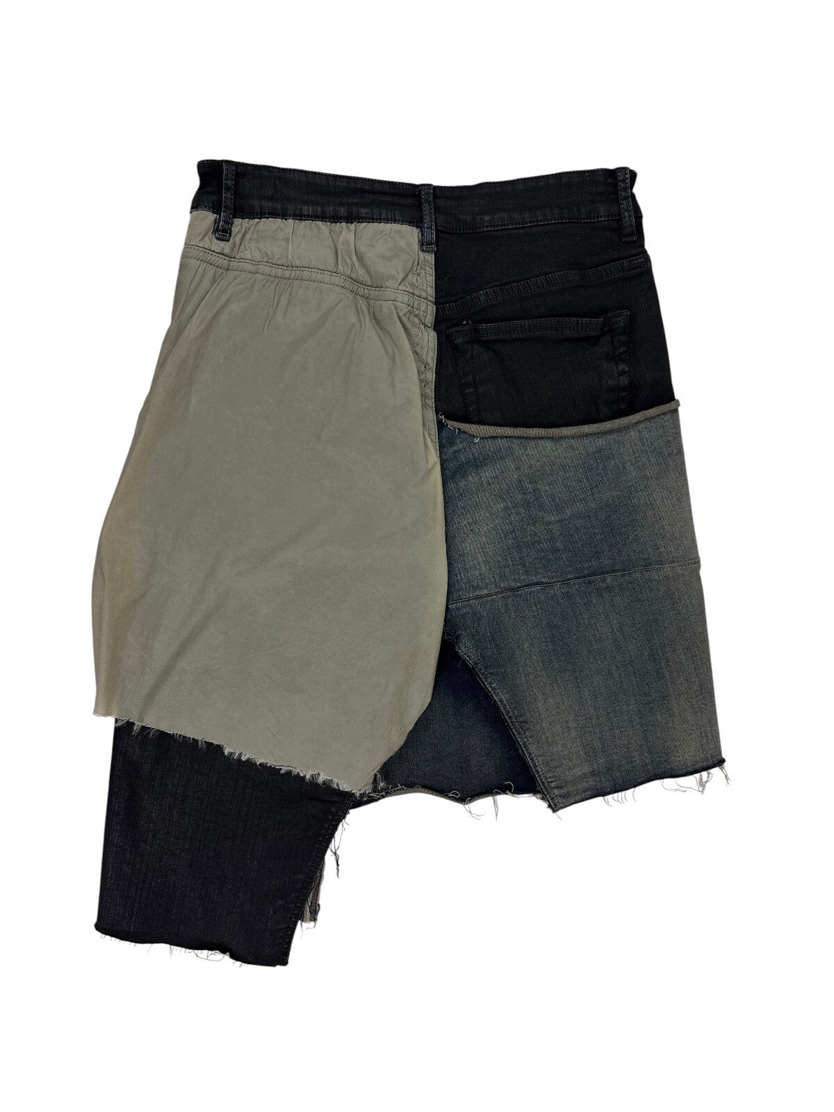 Rick Owens Mainline Sample Waxed Denim Skirt