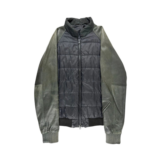 Undercover SS07 'Purple' Leather Hybrid Puffer Jacket