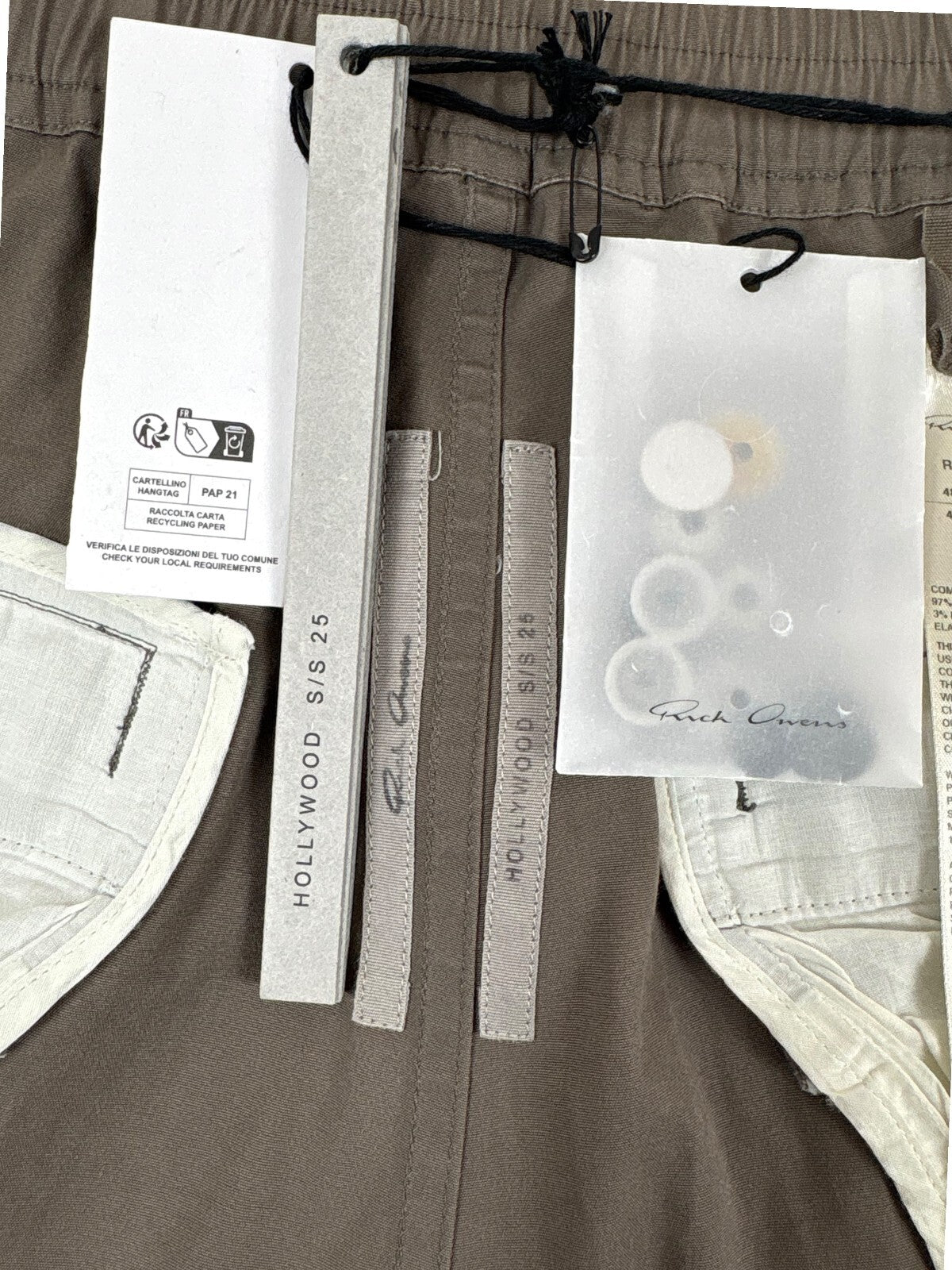 Rick Owens SS25 Hollywood Dust Cargobela