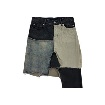 Rick Owens Mainline Sample Waxed Denim Skirt
