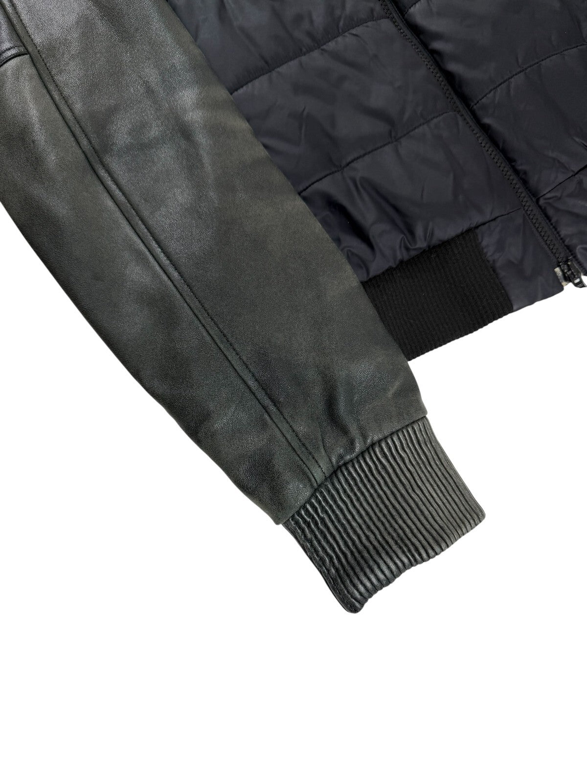 Undercover SS07 'Purple' Leather Hybrid Puffer Jacket