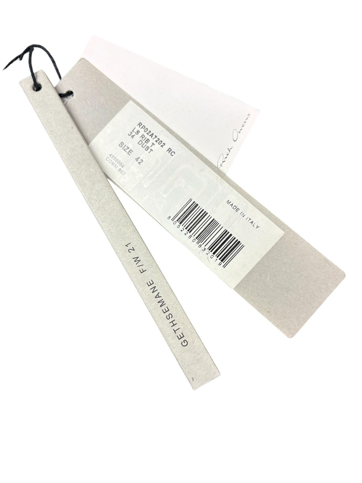 Rick Owens FW21 Dust Ribbed Longsleeve