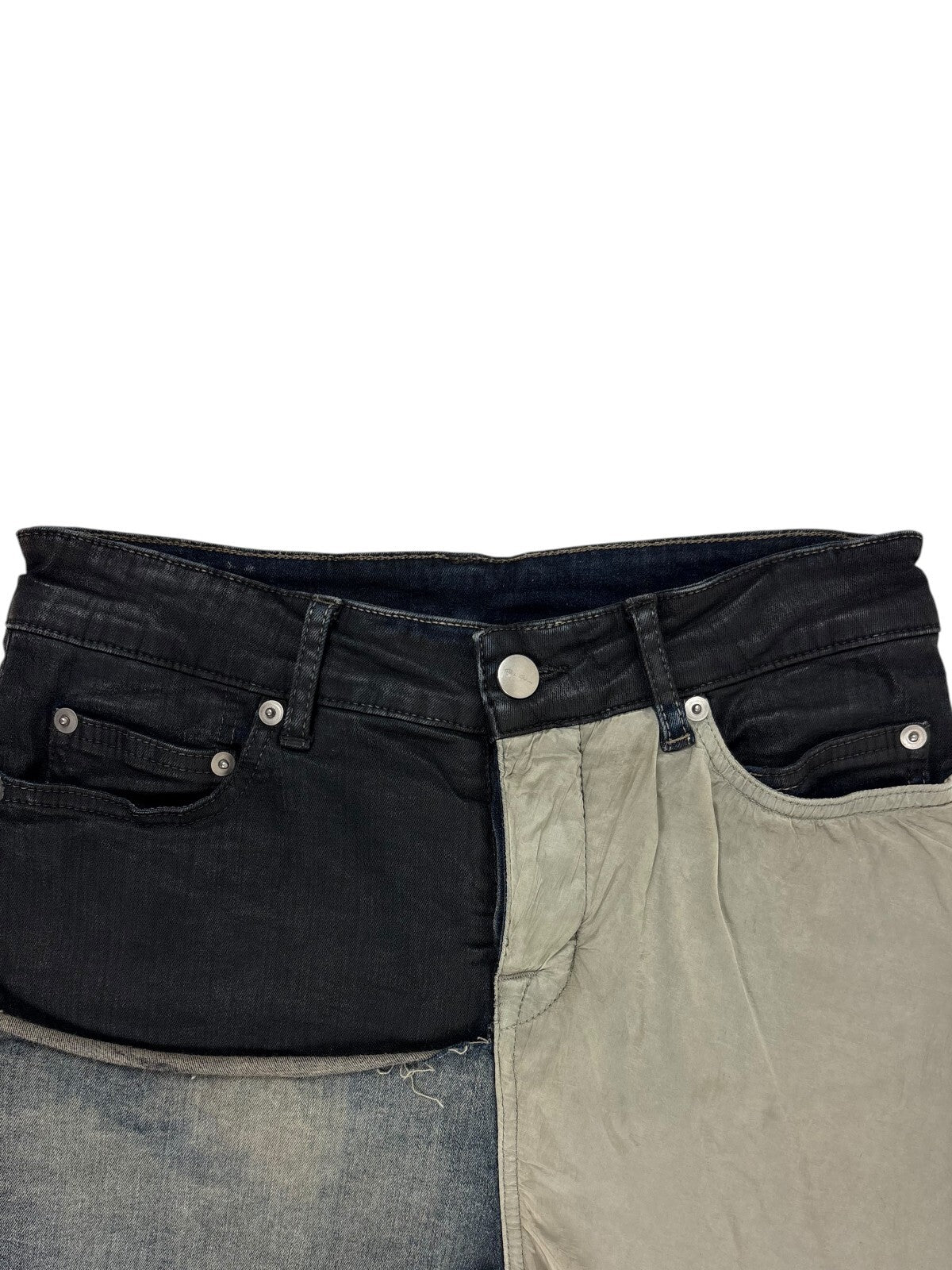 Rick Owens Mainline Sample Waxed Denim Skirt