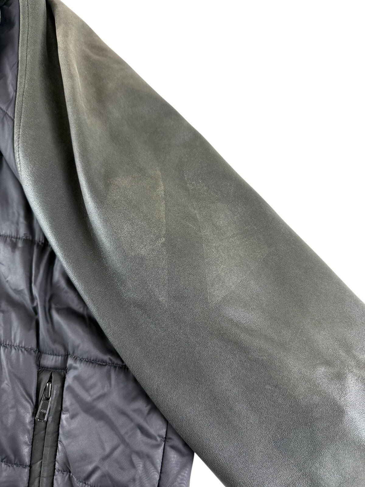 Undercover SS07 'Purple' Leather Hybrid Puffer Jacket