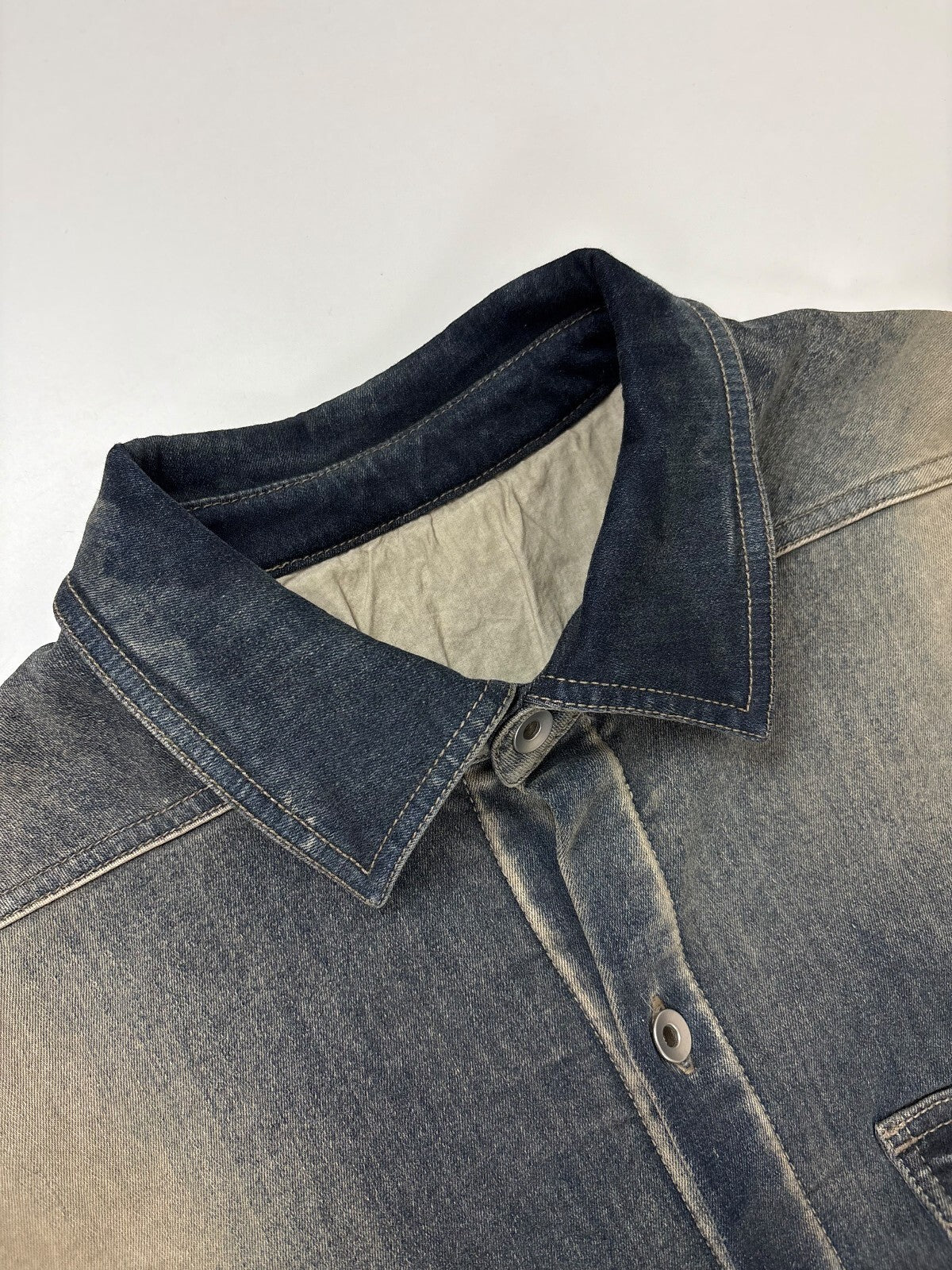 Rick Owens SS23 'EDFU' DRKSHDW Cropped Worker Jacket