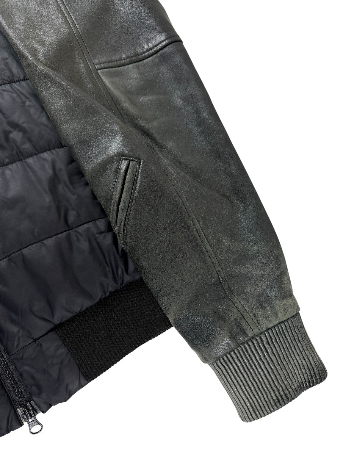 Undercover SS07 'Purple' Leather Hybrid Puffer Jacket