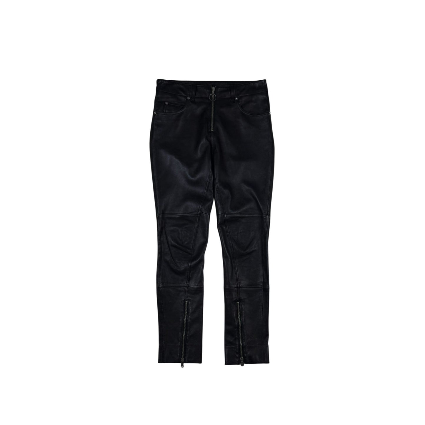 ♚ Maison Margiela Six Leather Zip Pants ♚
