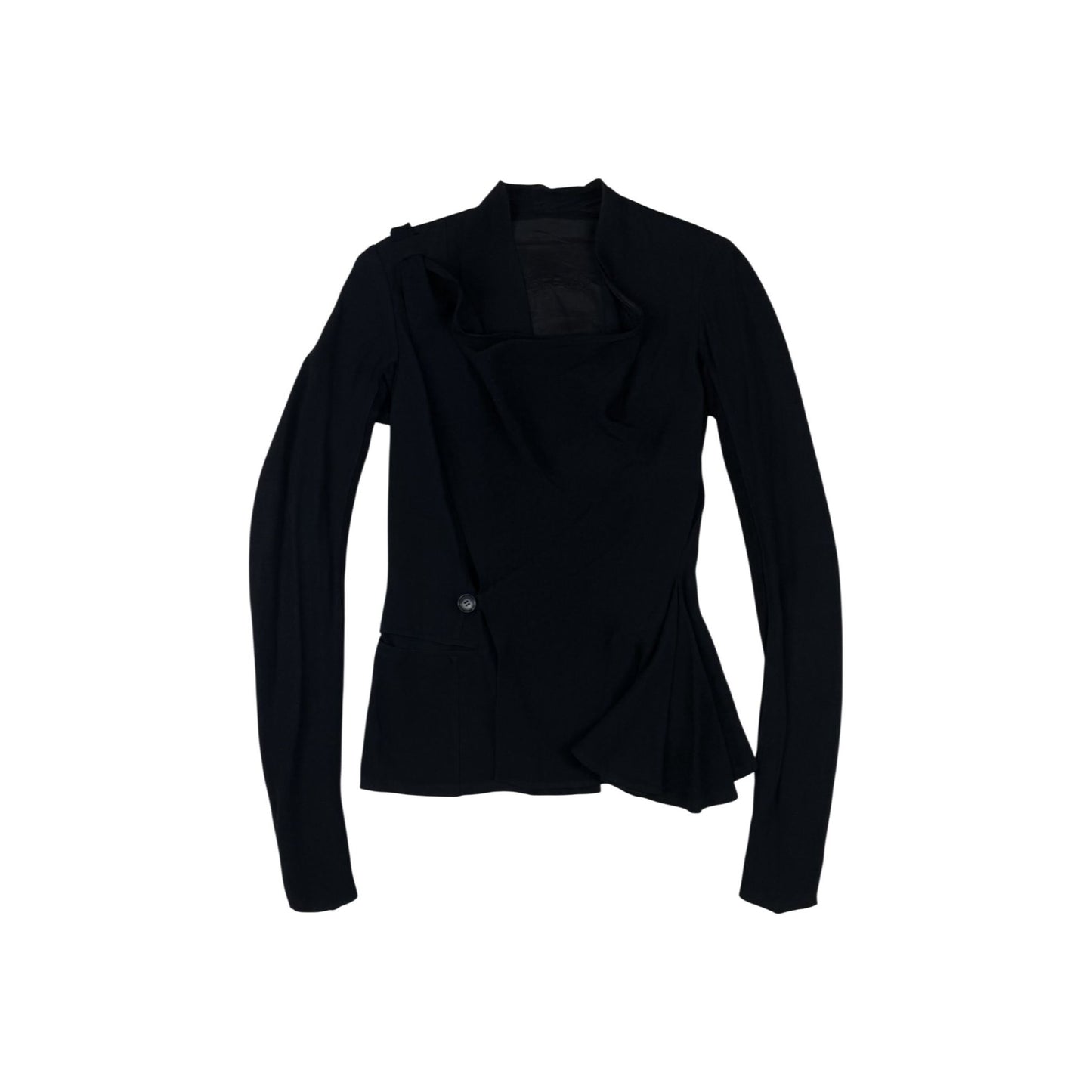 ♚  Rick Owens Vintage Drape Neck Jacket ♚