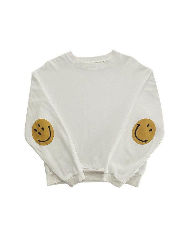 Kapital Eco Smiley Patch Crewneck