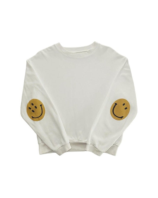 Kapital Eco Smiley Patch Crewneck