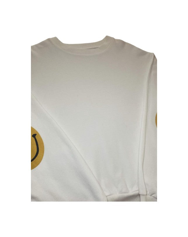 Kapital Eco Smiley Patch Crewneck