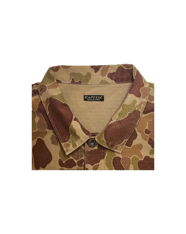 Kapital Herringbone Smiley Camo Jacket