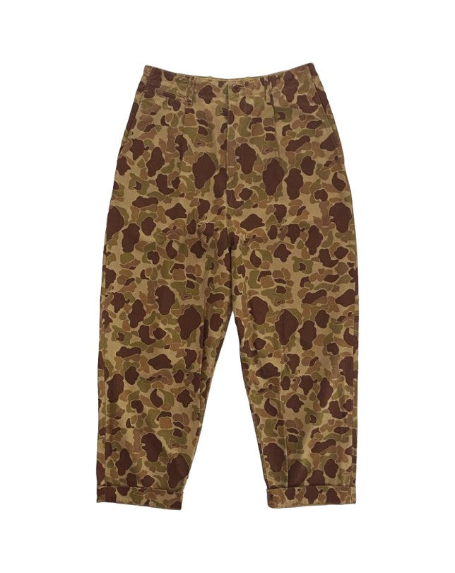 Kapital Herringbone Smiley Camo Nime Pants.