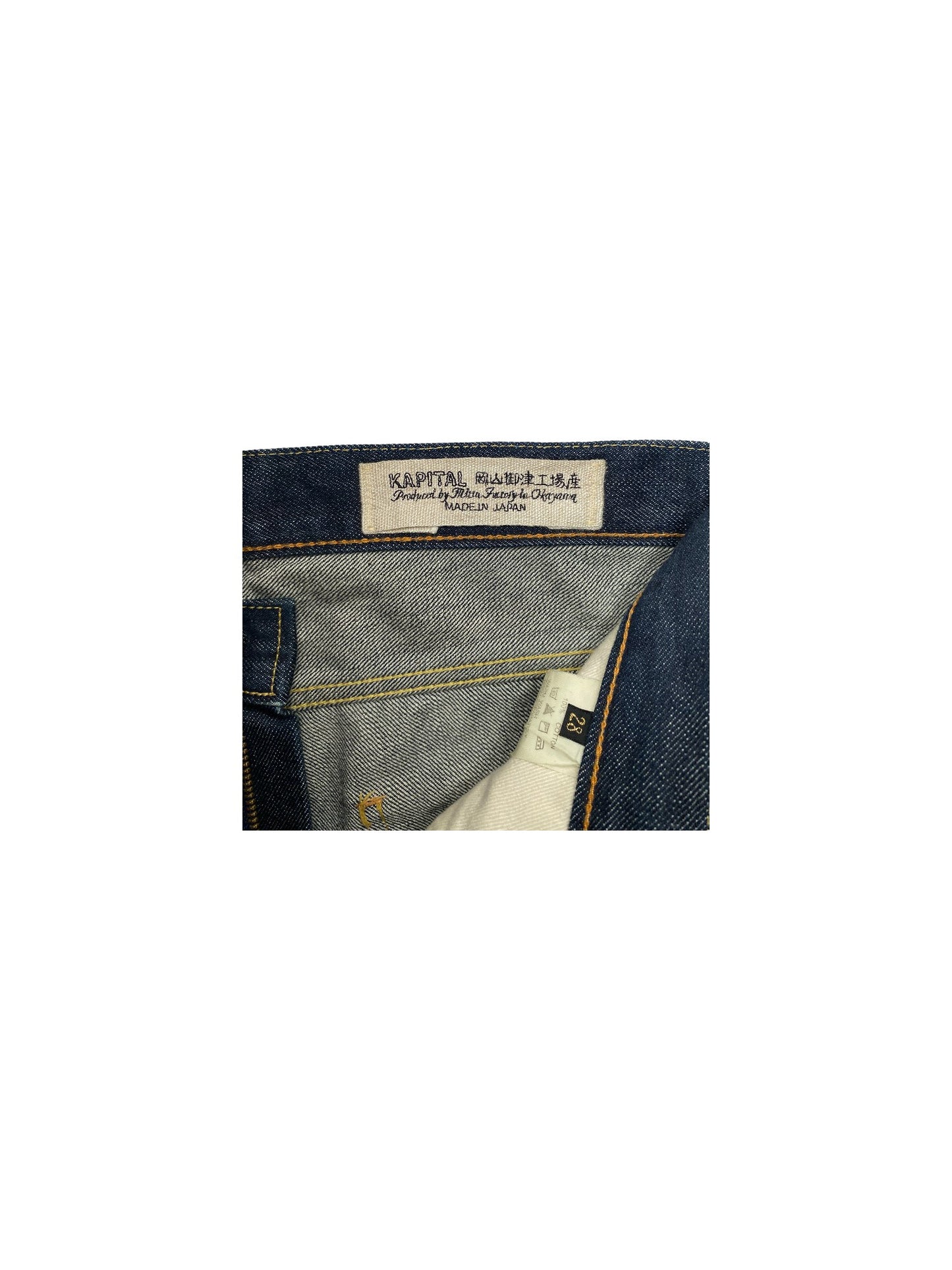 Kapital Indigo Logo Jeans