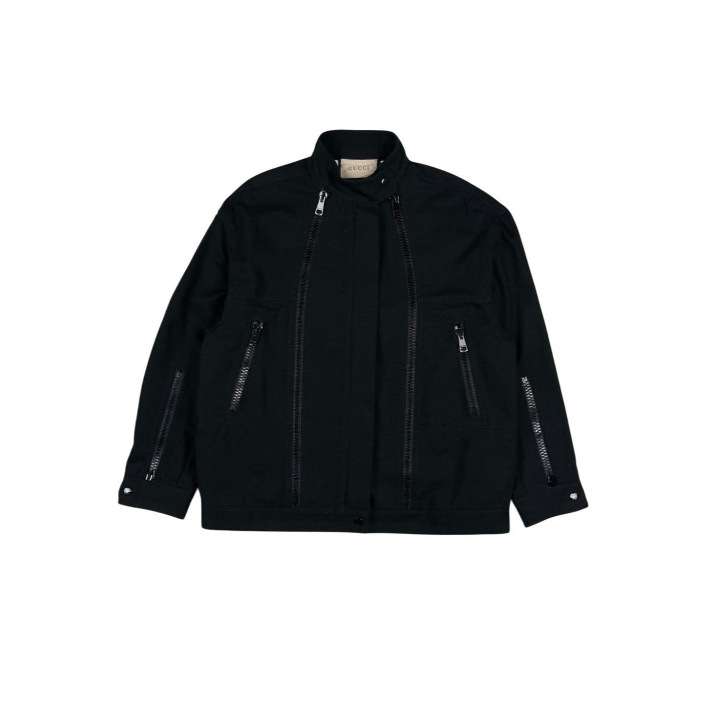 ♚ Gucci 'Front Double Zip' Denim Jacket ♚