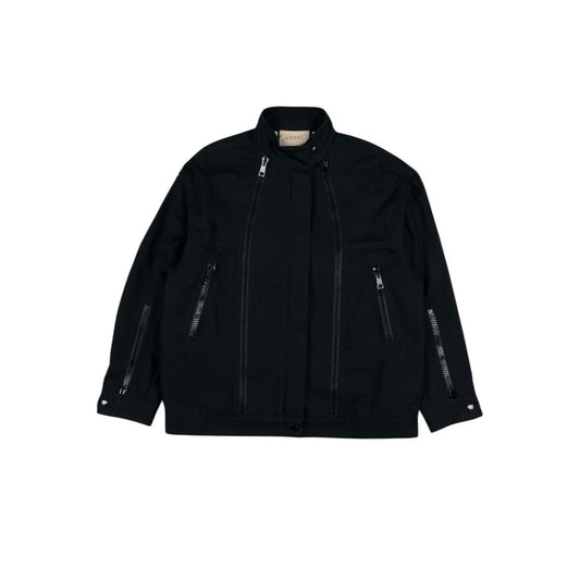 ♚ Gucci 'Front Double Zip' Denim Jacket ♚