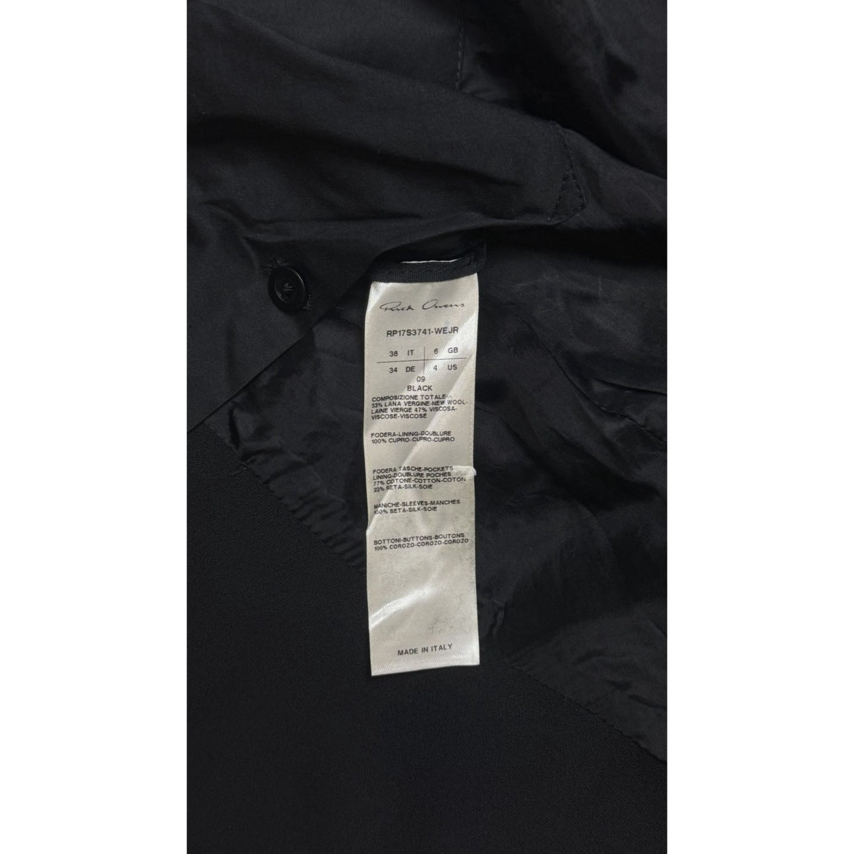 ♚  Rick Owens SS17 'Walrus' Cropped Micro Blazer ♚