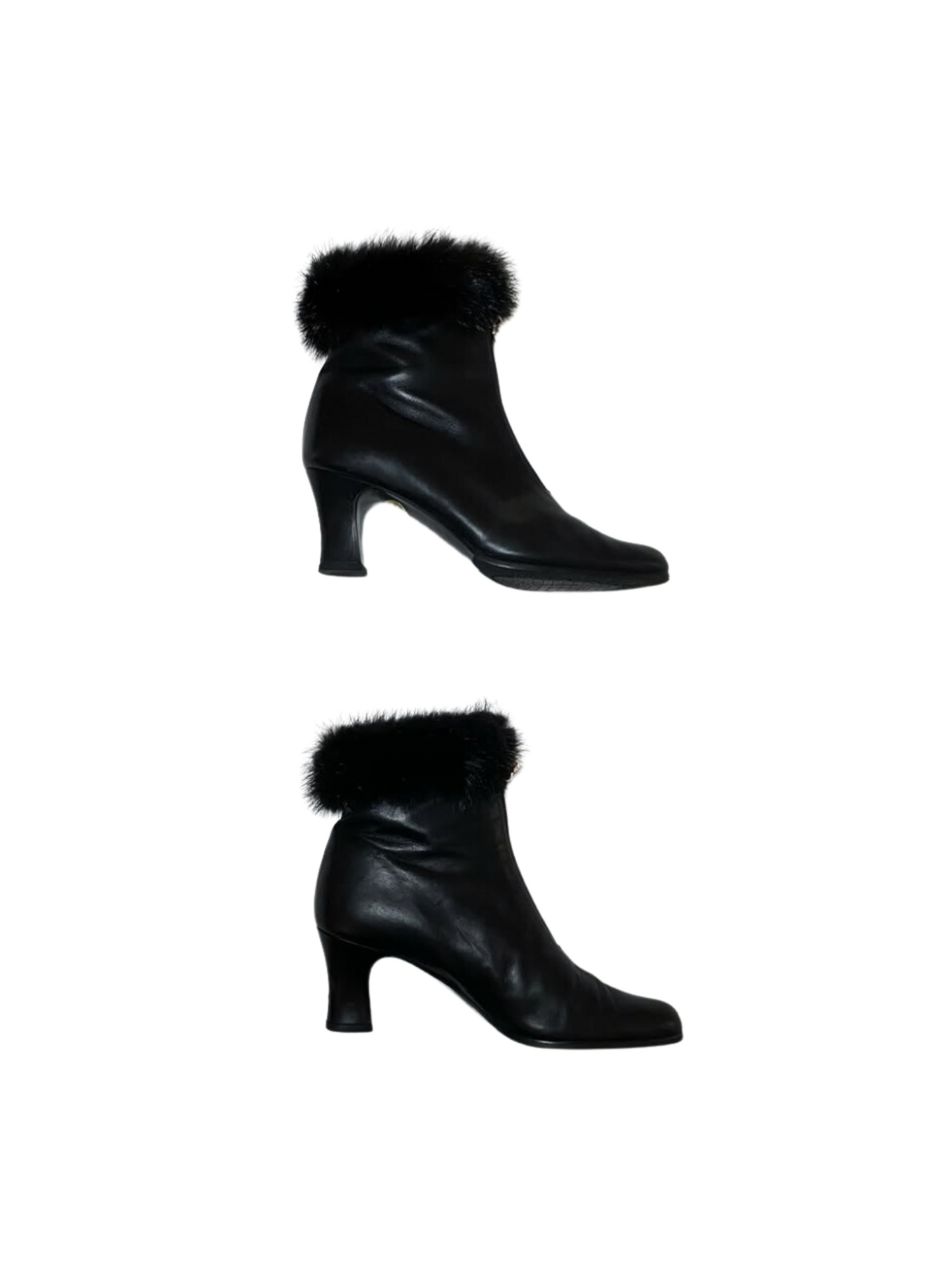 Yves Saint Laurent 90’s Mink Fur Ankle Boots